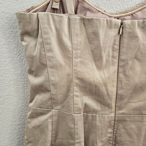 Nanette Lepore “Amorous” Strap Dress Khaki size 10 M new - Picture 7 of 16